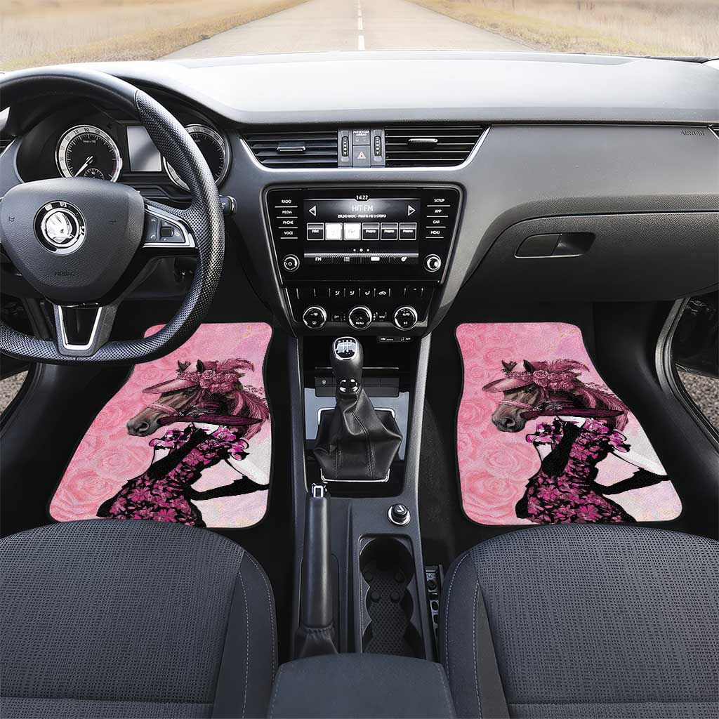 Kentucky Horse Racing Car Mats Derby Ladies With Roses