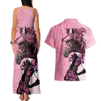 Kentucky Horse Racing Couples Matching Tank Maxi Dress and Hawaiian Shirt Derby Ladies With Roses
