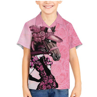 Kentucky Horse Racing Family Matching Mermaid Dress and Hawaiian Shirt Derby Ladies With Roses
