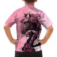 Kentucky Horse Racing Family Matching Puletasi and Hawaiian Shirt Derby Ladies With Roses