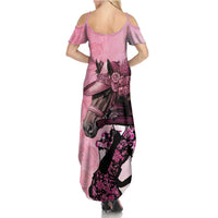 Kentucky Horse Racing Family Matching Summer Maxi Dress and Hawaiian Shirt Derby Ladies With Roses