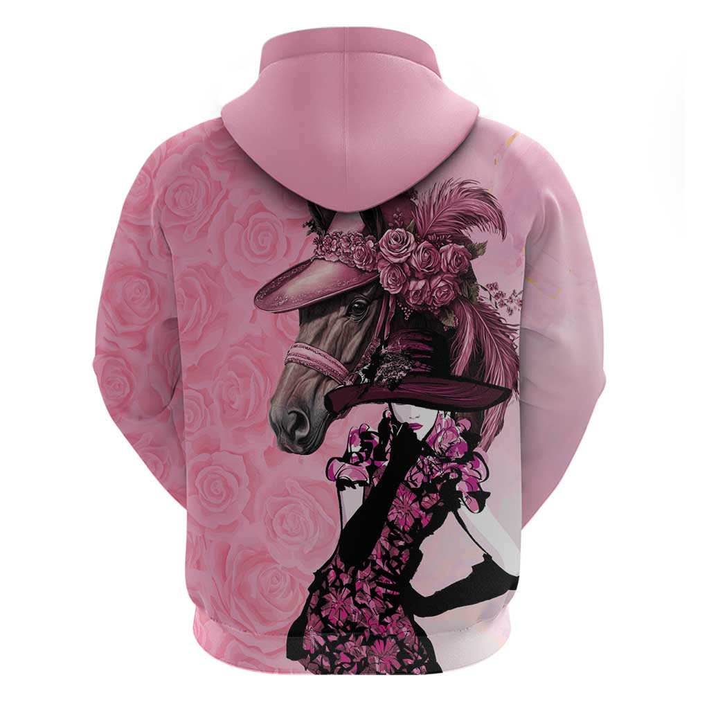 Kentucky Horse Racing Hoodie Derby Ladies With Roses