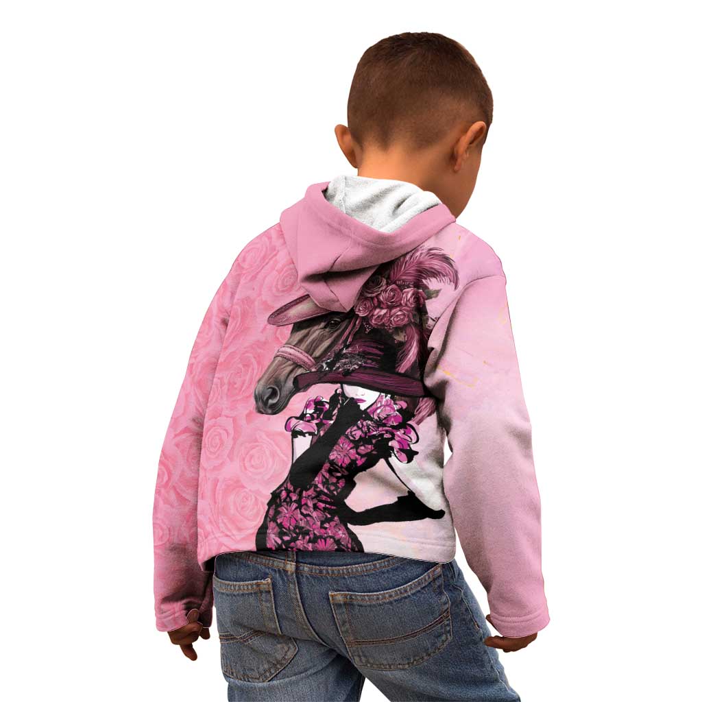 Kentucky Horse Racing Kid Hoodie Derby Ladies With Roses