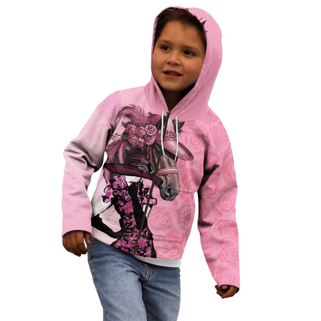 Kentucky Horse Racing Kid Hoodie Derby Ladies With Roses
