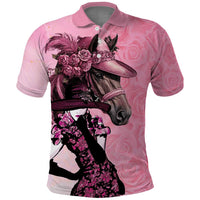 Kentucky Horse Racing Polo Shirt Derby Ladies With Roses