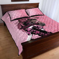 Kentucky Horse Racing Quilt Bed Set Derby Ladies With Roses