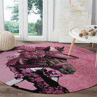Kentucky Horse Racing Round Carpet Derby Ladies With Roses