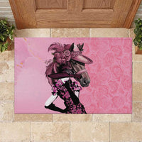 Kentucky Horse Racing Rubber Doormat Derby Ladies With Roses