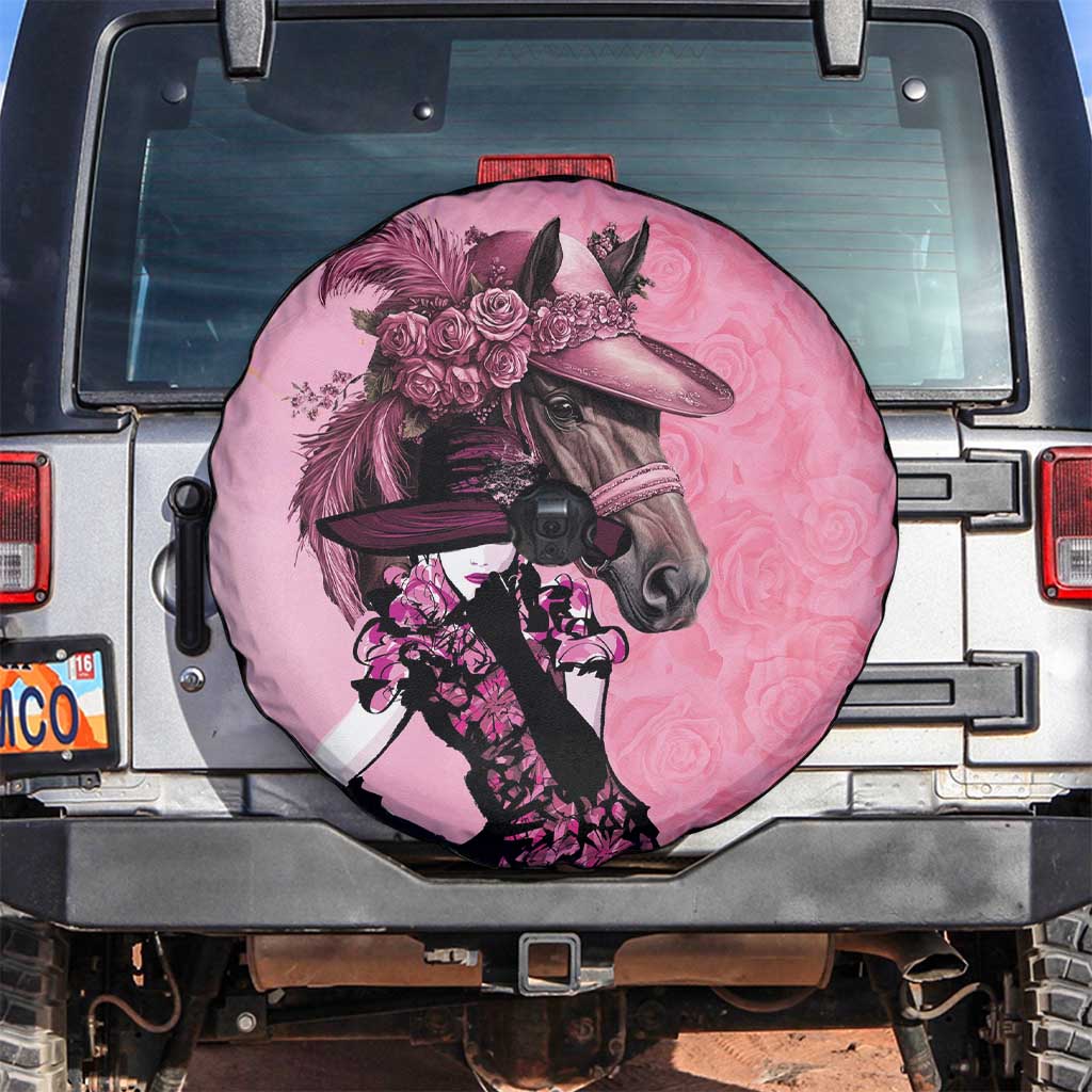 Kentucky Horse Racing Spare Tire Cover Derby Ladies With Roses