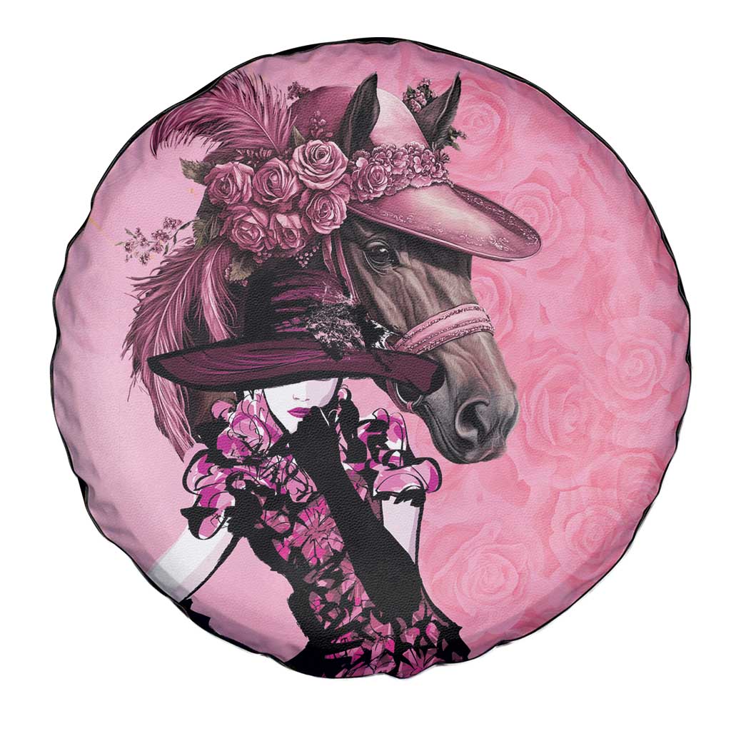 Kentucky Horse Racing Spare Tire Cover Derby Ladies With Roses