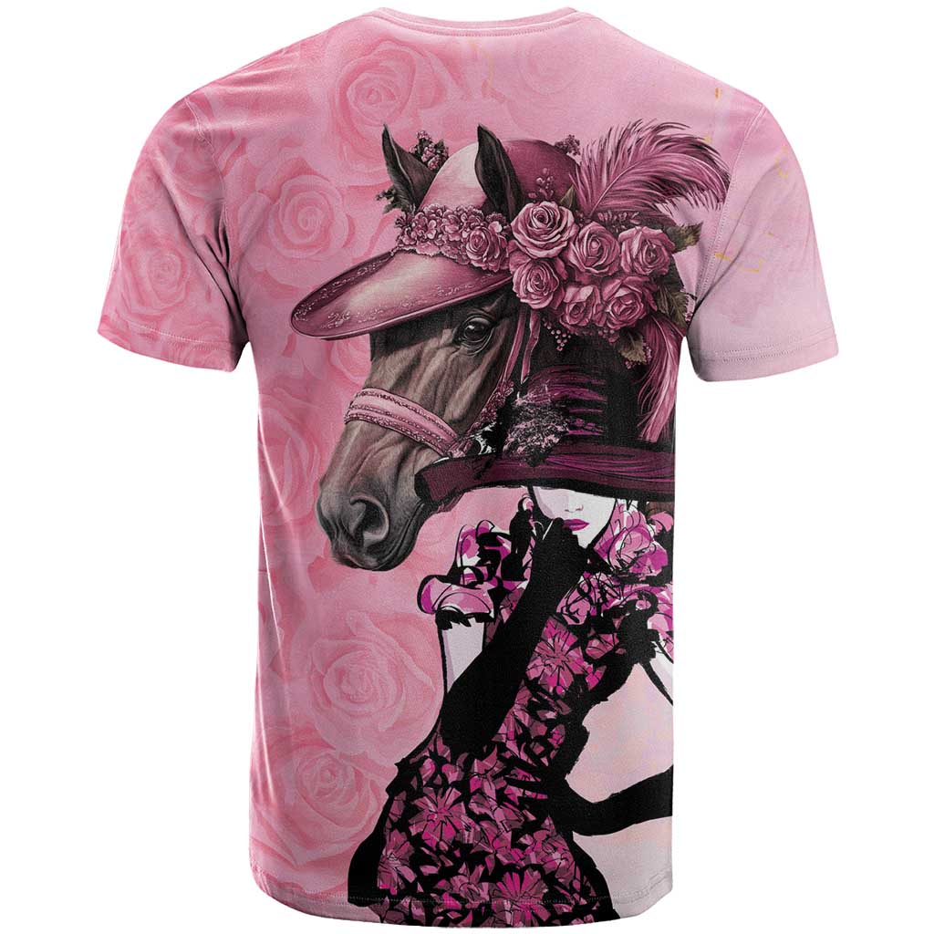 Kentucky Horse Racing T Shirt Derby Ladies With Roses