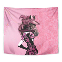 Kentucky Horse Racing Tapestry Derby Ladies With Roses