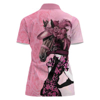 Kentucky Horse Racing Women Polo Shirt Derby Ladies With Roses