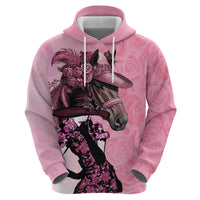 Kentucky Horse Racing Zip Hoodie Derby Ladies With Roses