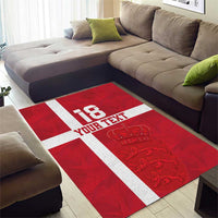 Custom Denmark Football Area Rug Danish Dynamite Go Champion