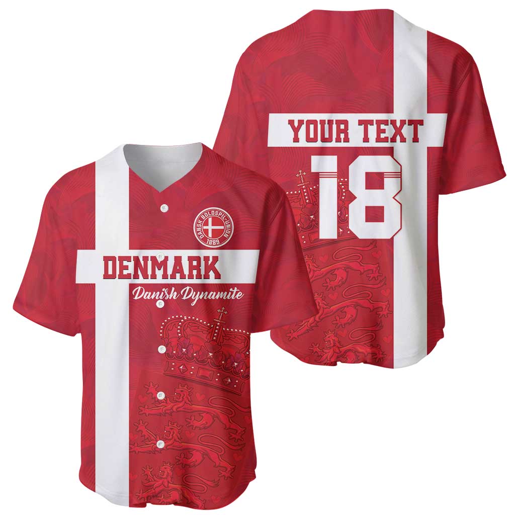 Custom Denmark Football Baseball Jersey Danish Dynamite Go Champion