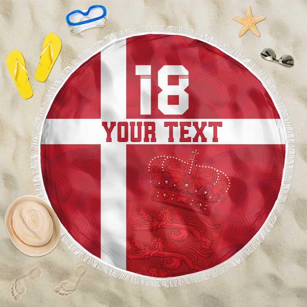 Custom Denmark Football Beach Blanket Danish Dynamite Go Champion