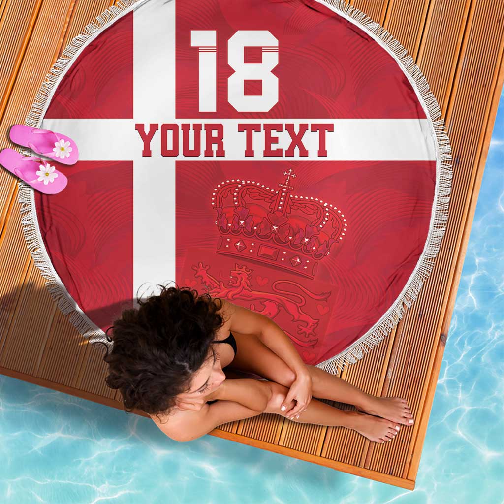 Custom Denmark Football Beach Blanket Danish Dynamite Go Champion