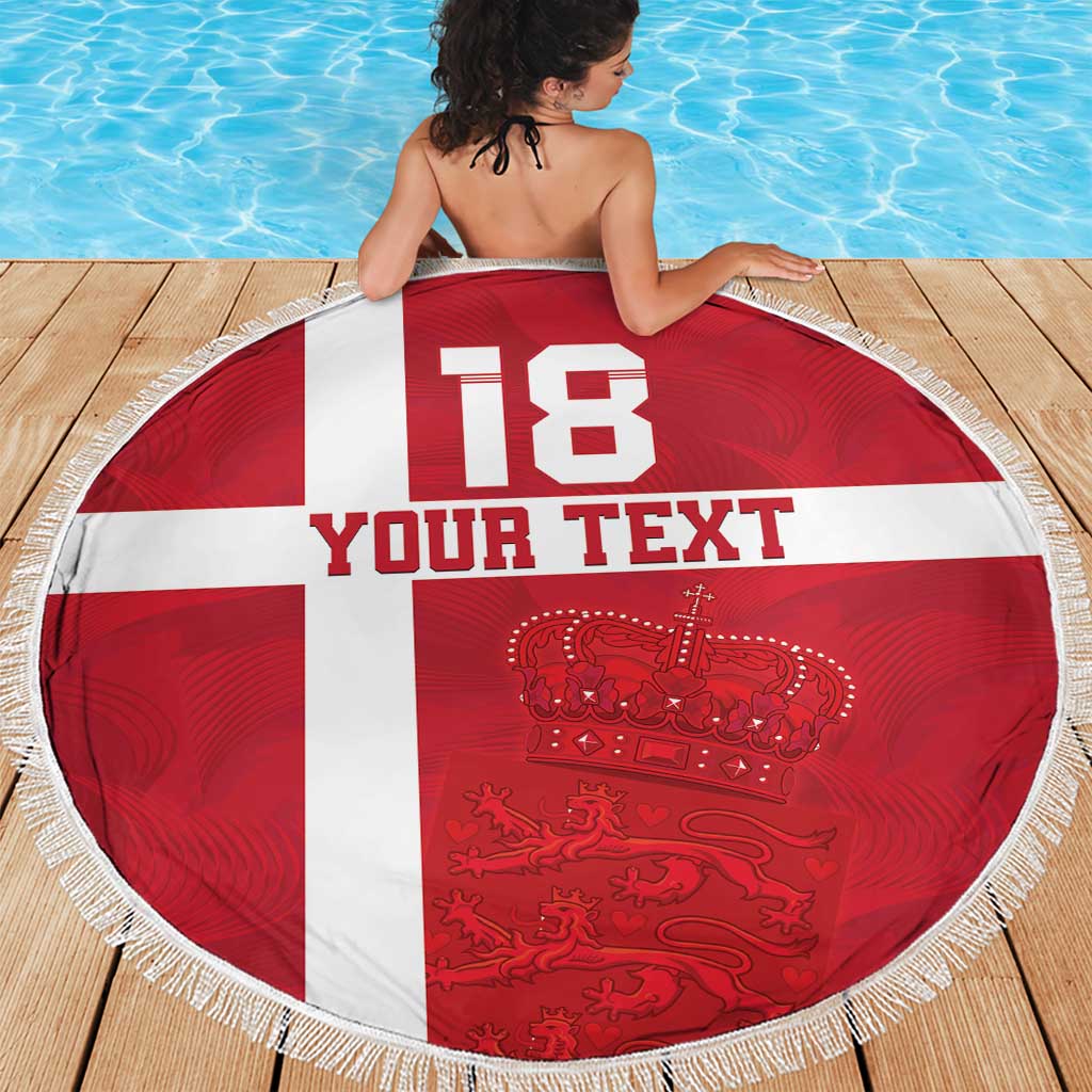 Custom Denmark Football Beach Blanket Danish Dynamite Go Champion