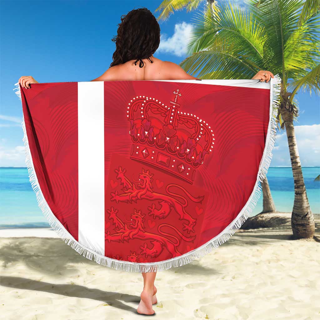 Custom Denmark Football Beach Blanket Danish Dynamite Go Champion