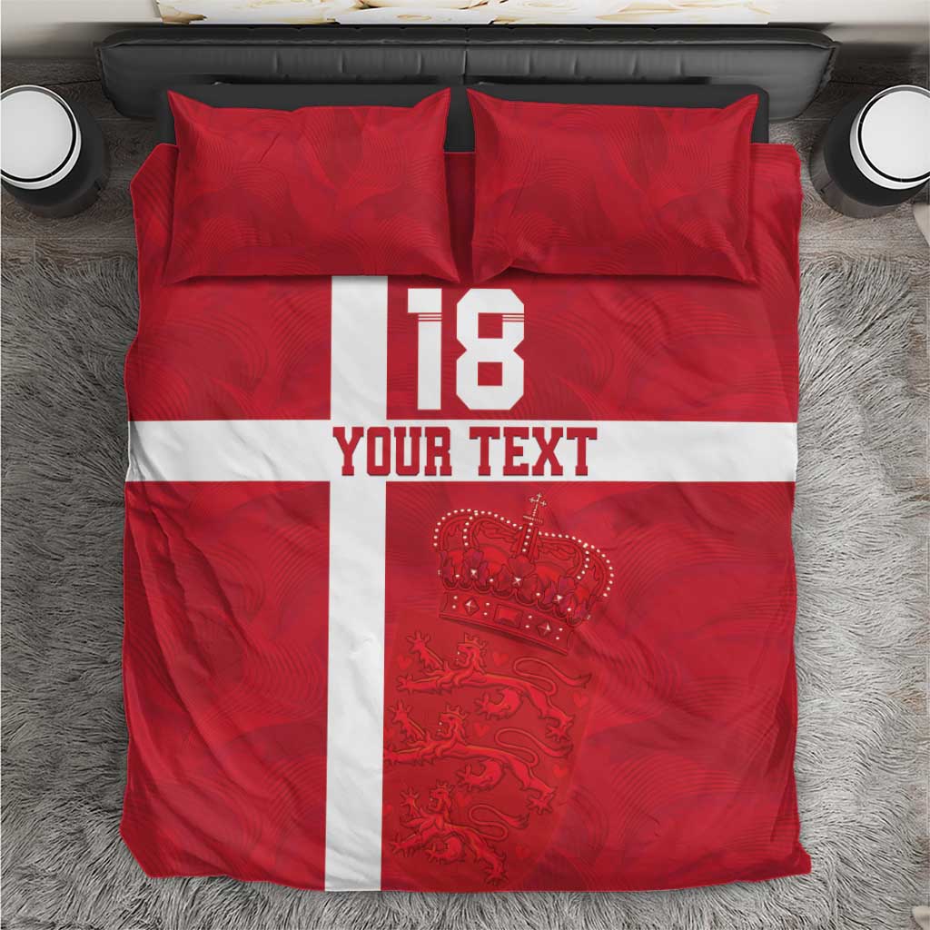 Custom Denmark Football Bedding Set Danish Dynamite Go Champion