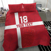 Custom Denmark Football Bedding Set Danish Dynamite Go Champion