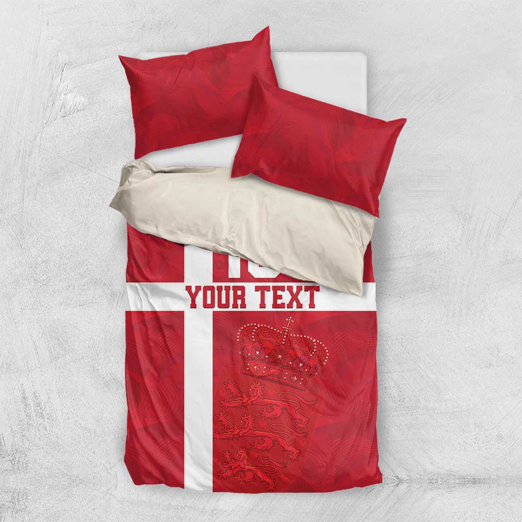 Custom Denmark Football Bedding Set Danish Dynamite Go Champion