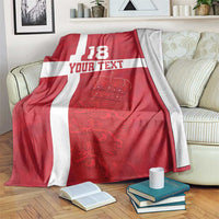 Custom Denmark Football Blanket Danish Dynamite Go Champion