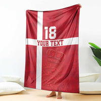 Custom Denmark Football Blanket Danish Dynamite Go Champion