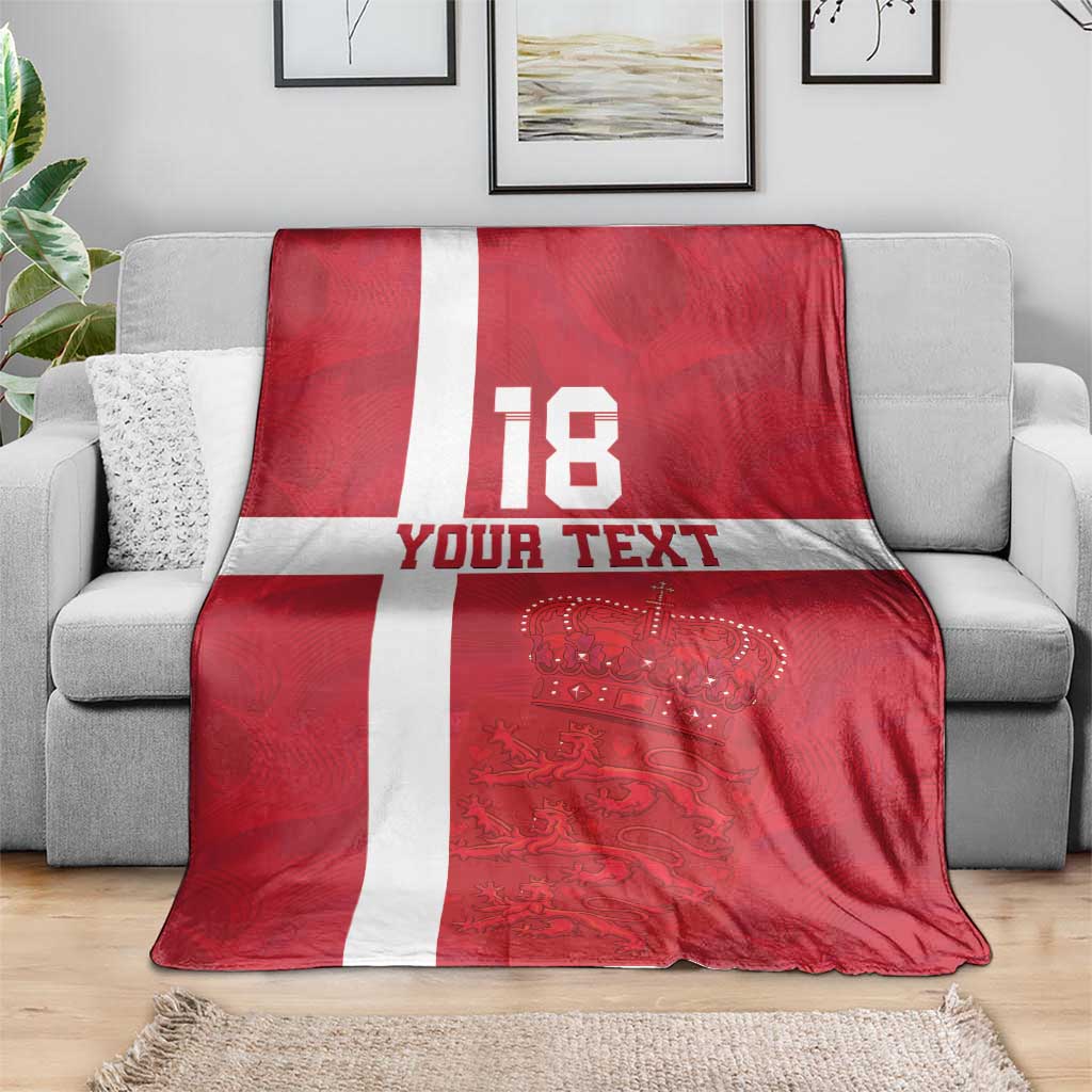 Custom Denmark Football Blanket Danish Dynamite Go Champion