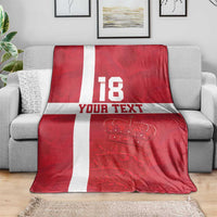 Custom Denmark Football Blanket Danish Dynamite Go Champion