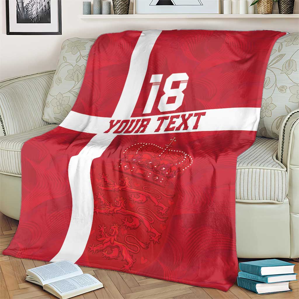 Custom Denmark Football Blanket Danish Dynamite Go Champion