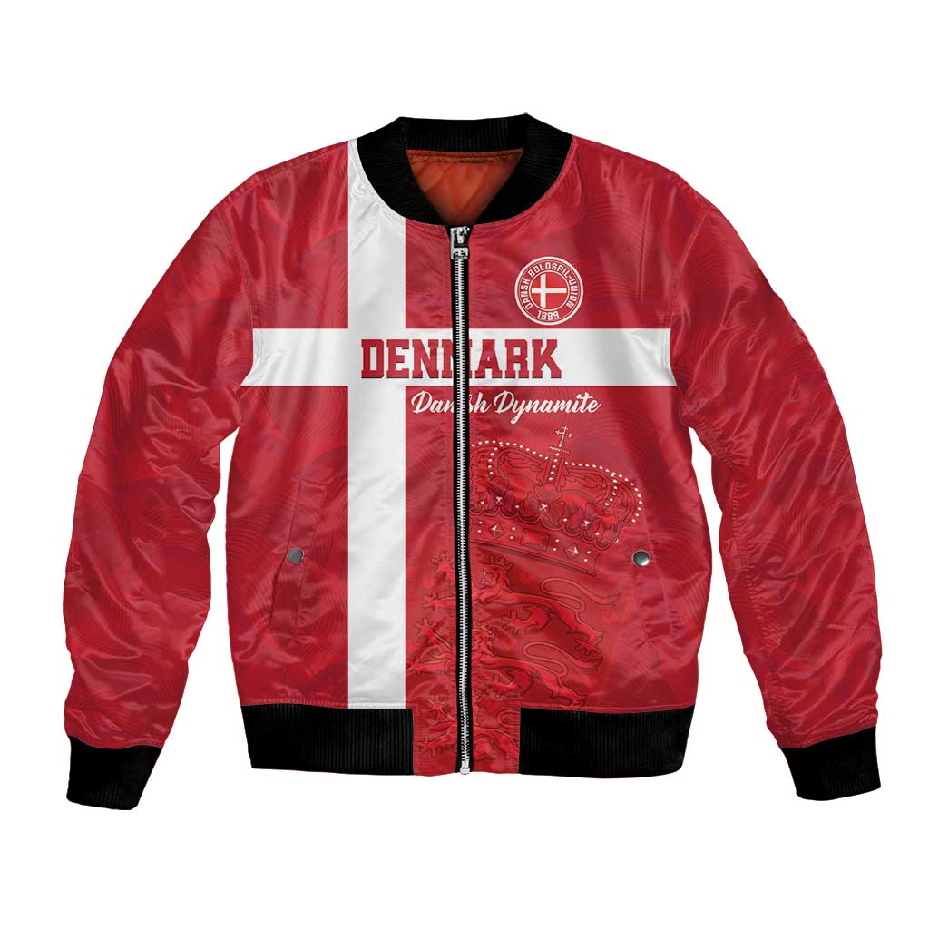 Custom Denmark Football Bomber Jacket Danish Dynamite Go Champion