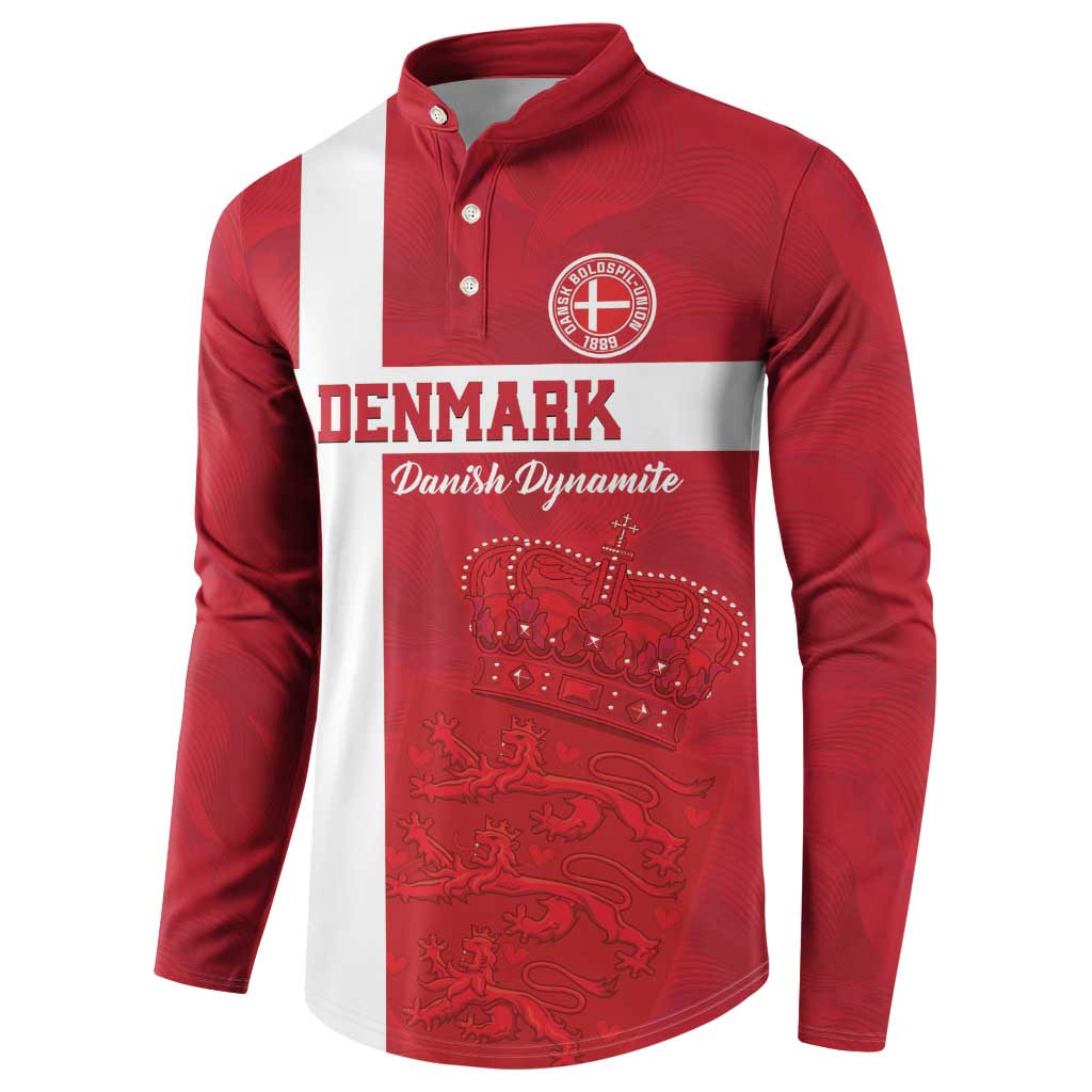 Custom Denmark Football Button Sweatshirt Danish Dynamite Go Champion