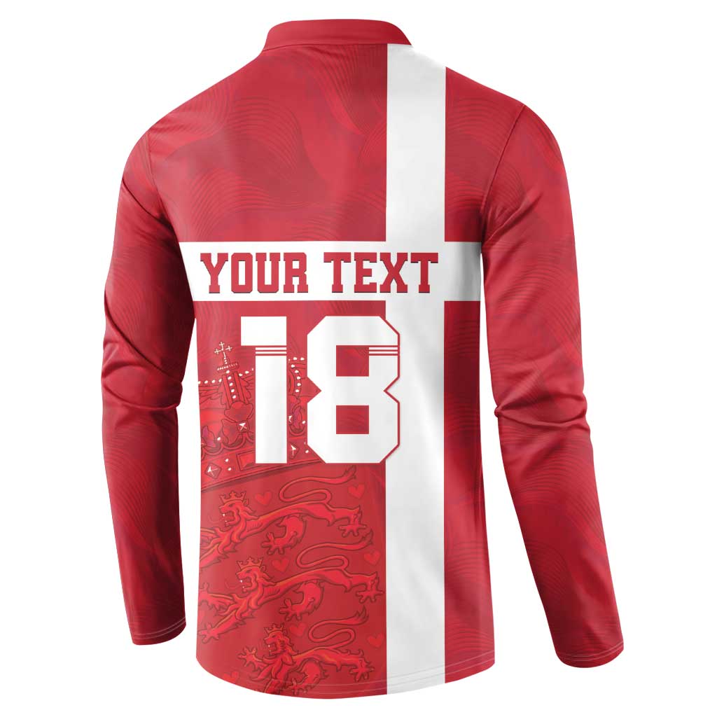 Custom Denmark Football Button Sweatshirt Danish Dynamite Go Champion