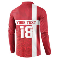 Custom Denmark Football Button Sweatshirt Danish Dynamite Go Champion