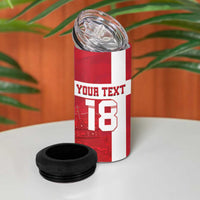 Custom Denmark Football 4 in 1 Can Cooler Tumbler Danish Dynamite Go Champion