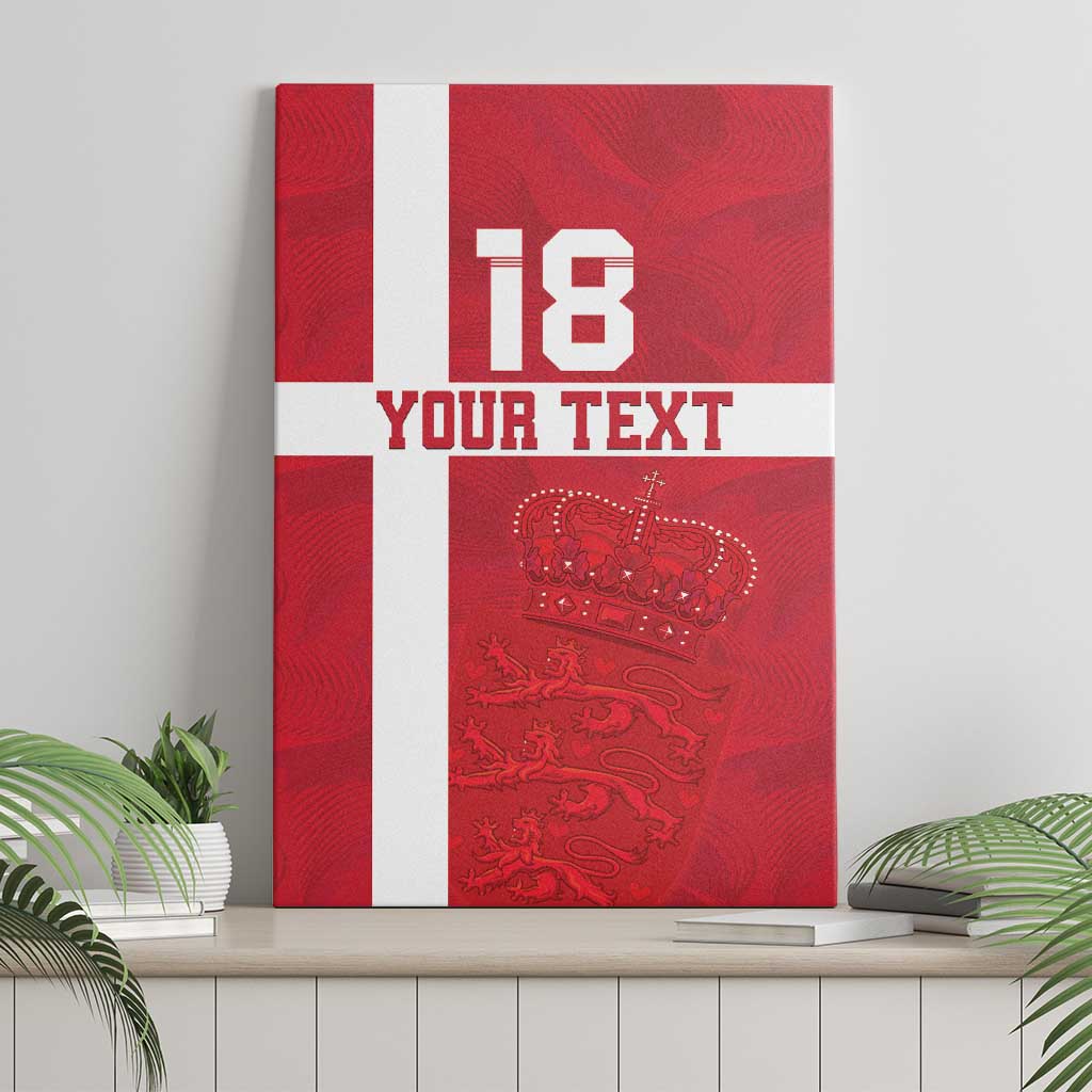 Custom Denmark Football Canvas Wall Art Danish Dynamite Go Champion
