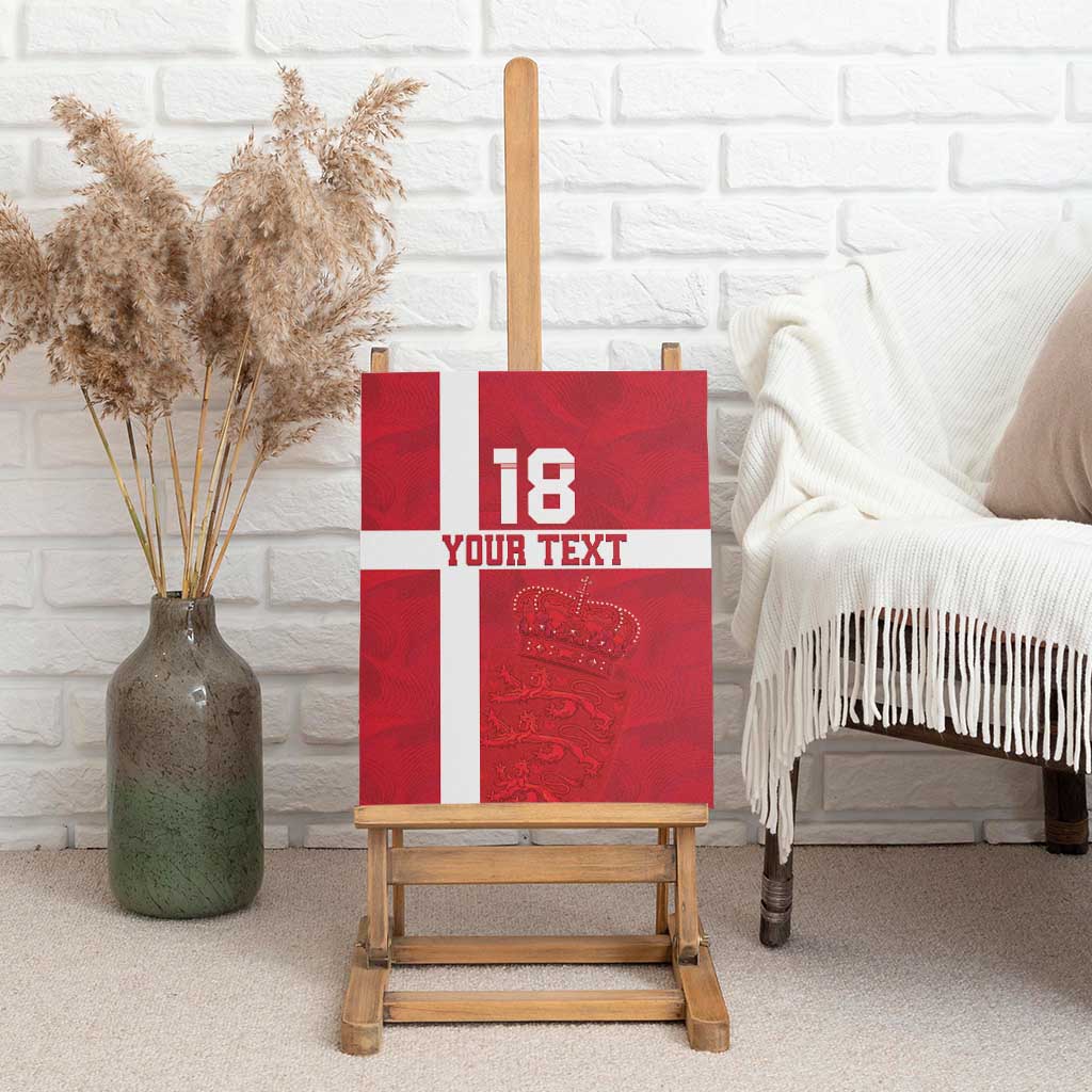 Custom Denmark Football Canvas Wall Art Danish Dynamite Go Champion