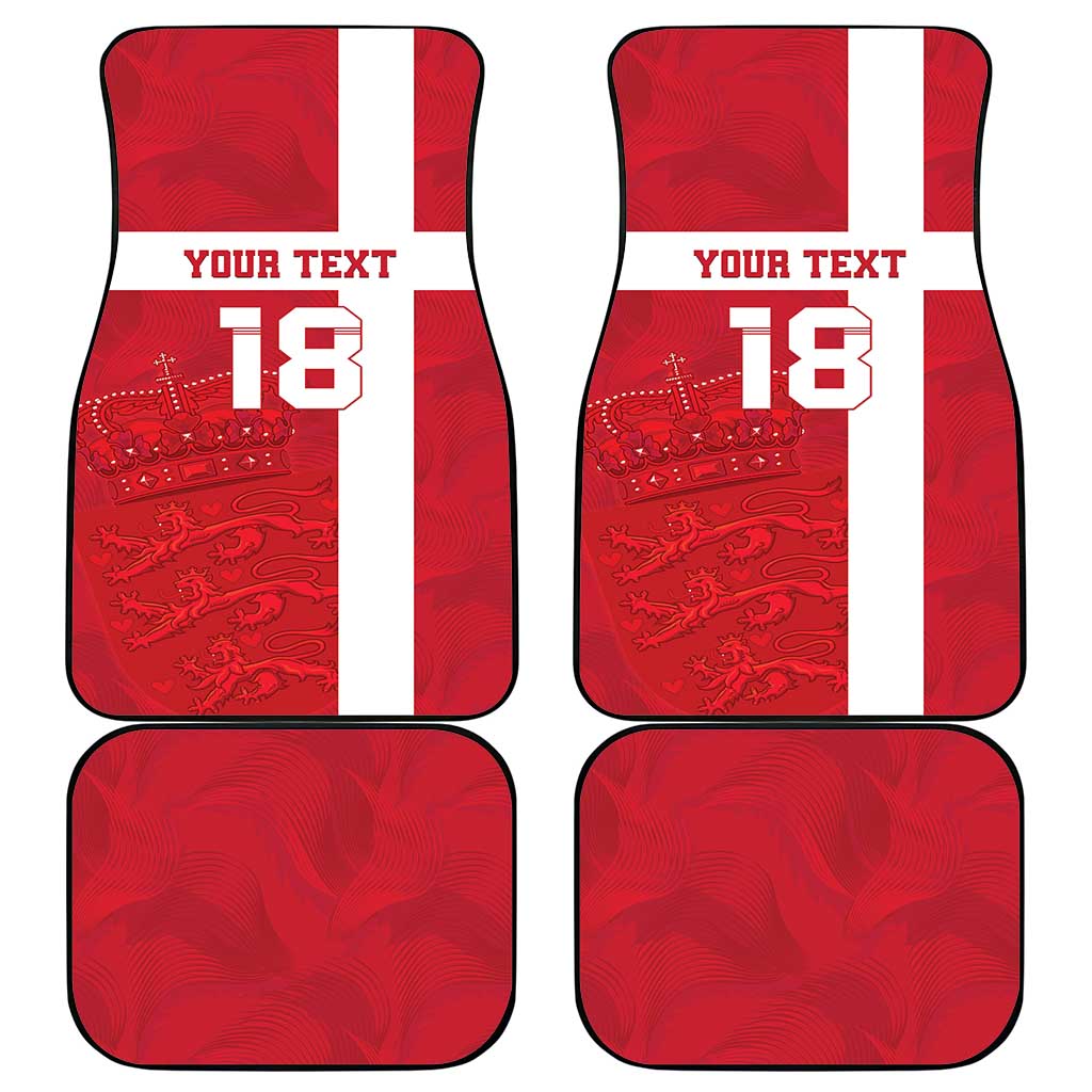 Custom Denmark Football Car Mats Danish Dynamite Go Champion