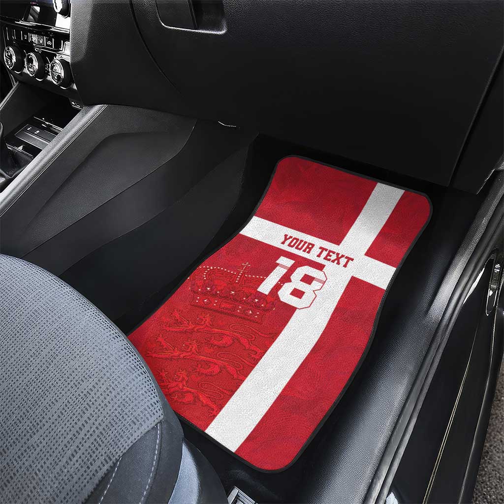 Custom Denmark Football Car Mats Danish Dynamite Go Champion