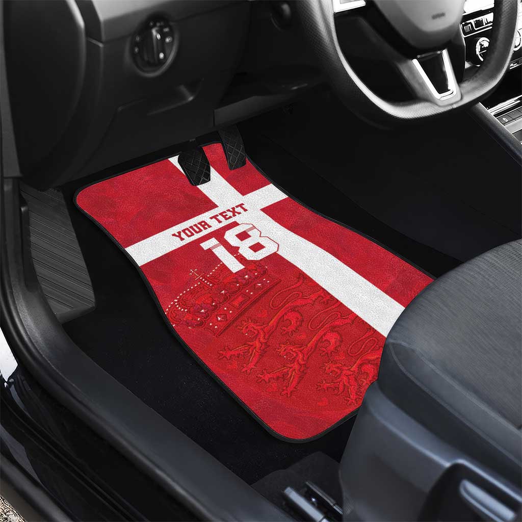 Custom Denmark Football Car Mats Danish Dynamite Go Champion