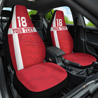 Custom Denmark Football Car Seat Cover Danish Dynamite Go Champion