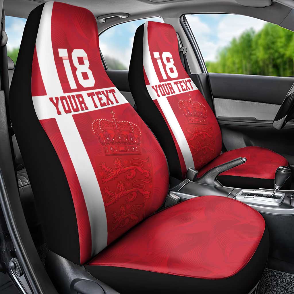 Custom Denmark Football Car Seat Cover Danish Dynamite Go Champion