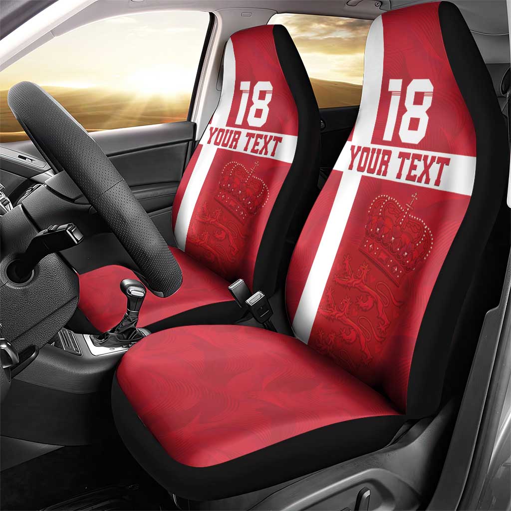 Custom Denmark Football Car Seat Cover Danish Dynamite Go Champion