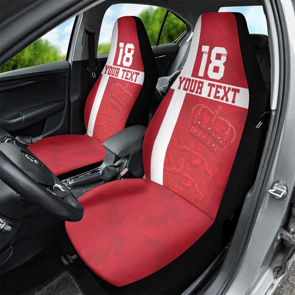 Custom Denmark Football Car Seat Cover Danish Dynamite Go Champion