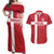 Custom Denmark Football Couples Matching Off Shoulder Maxi Dress and Hawaiian Shirt Danish Dynamite Go Champion