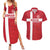 Custom Denmark Football Couples Matching Summer Maxi Dress and Hawaiian Shirt Danish Dynamite Go Champion