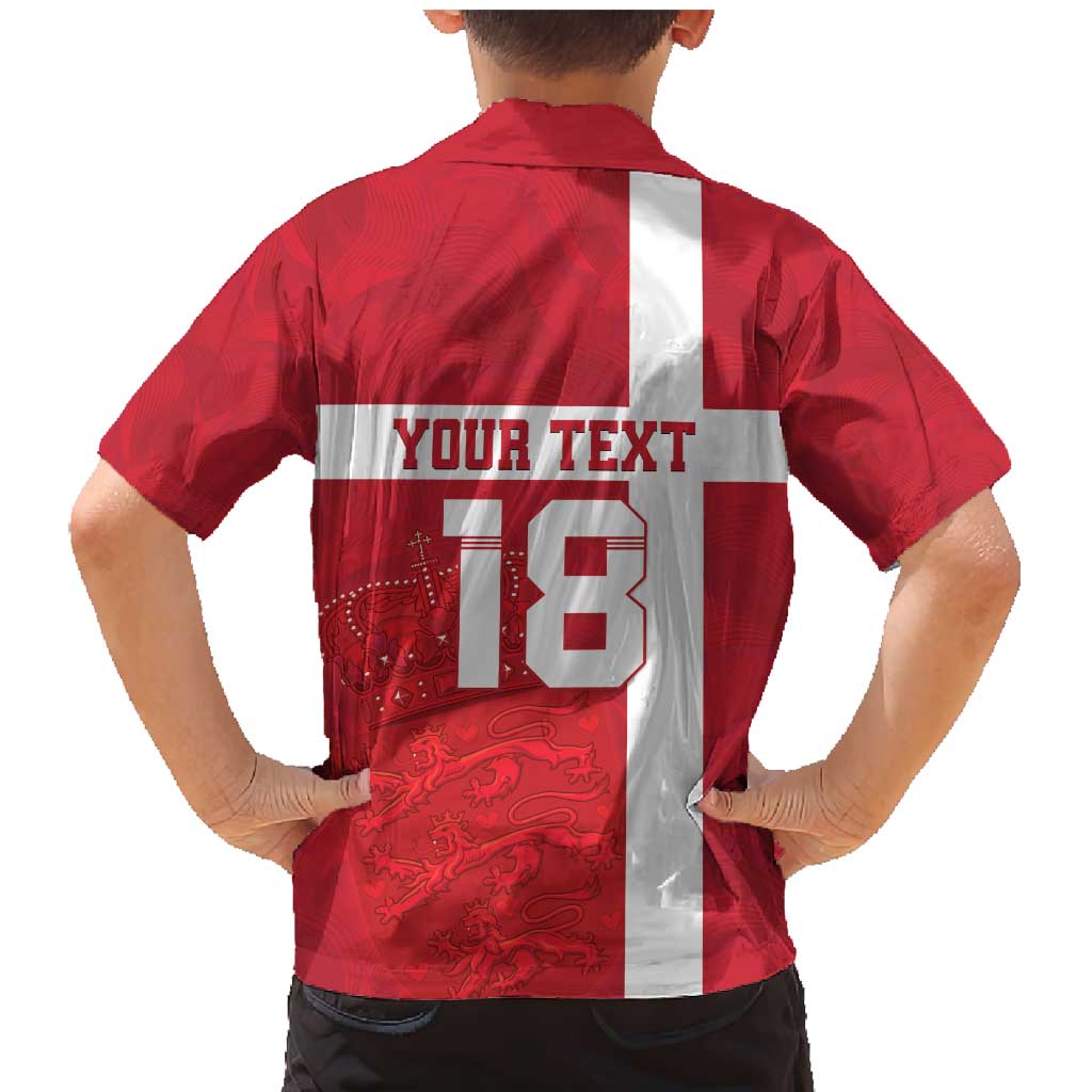 Custom Denmark Football Family Matching Mermaid Dress and Hawaiian Shirt Danish Dynamite Go Champion