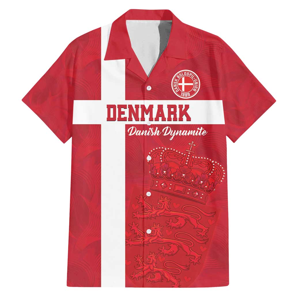 Custom Denmark Football Family Matching Mermaid Dress and Hawaiian Shirt Danish Dynamite Go Champion